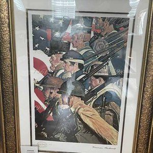 Norman Rockwell - To Make Men Free - Signed and Numbered Seriolithograph! COA!